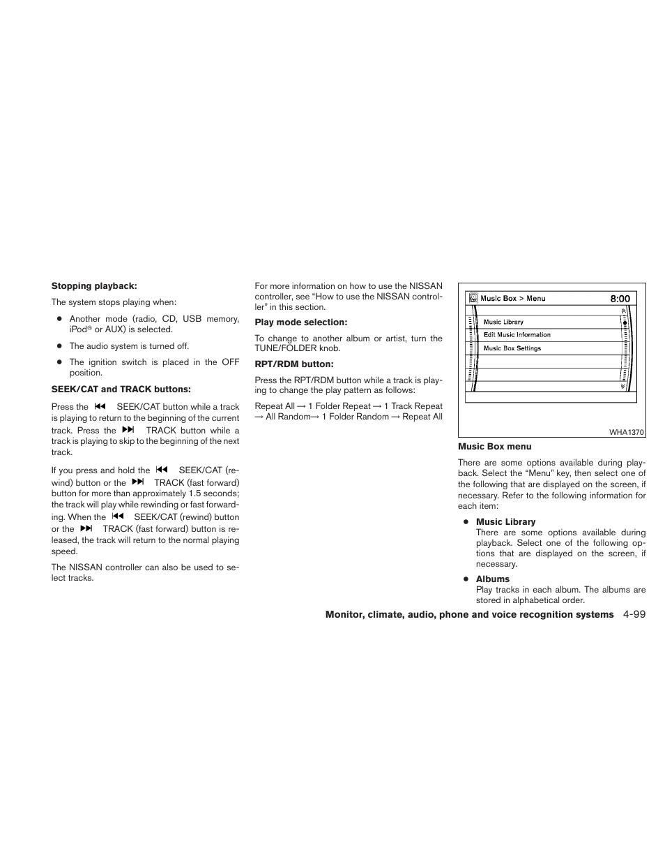NISSAN 2010 Maxima - Owner's Manual User Manual | Page 260 / 458