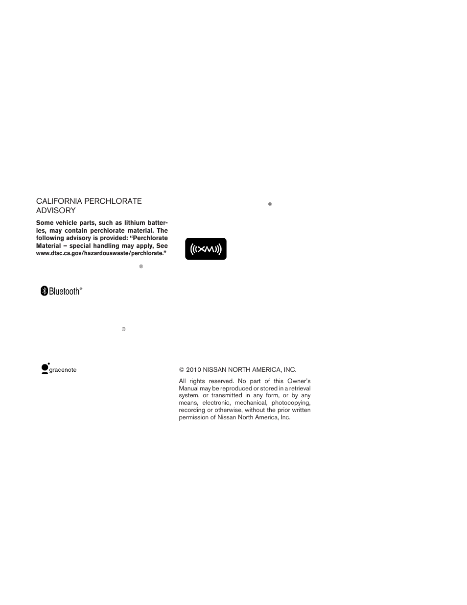 NISSAN 2010 Maxima - Owner's Manual User Manual | Page 4 / 458
