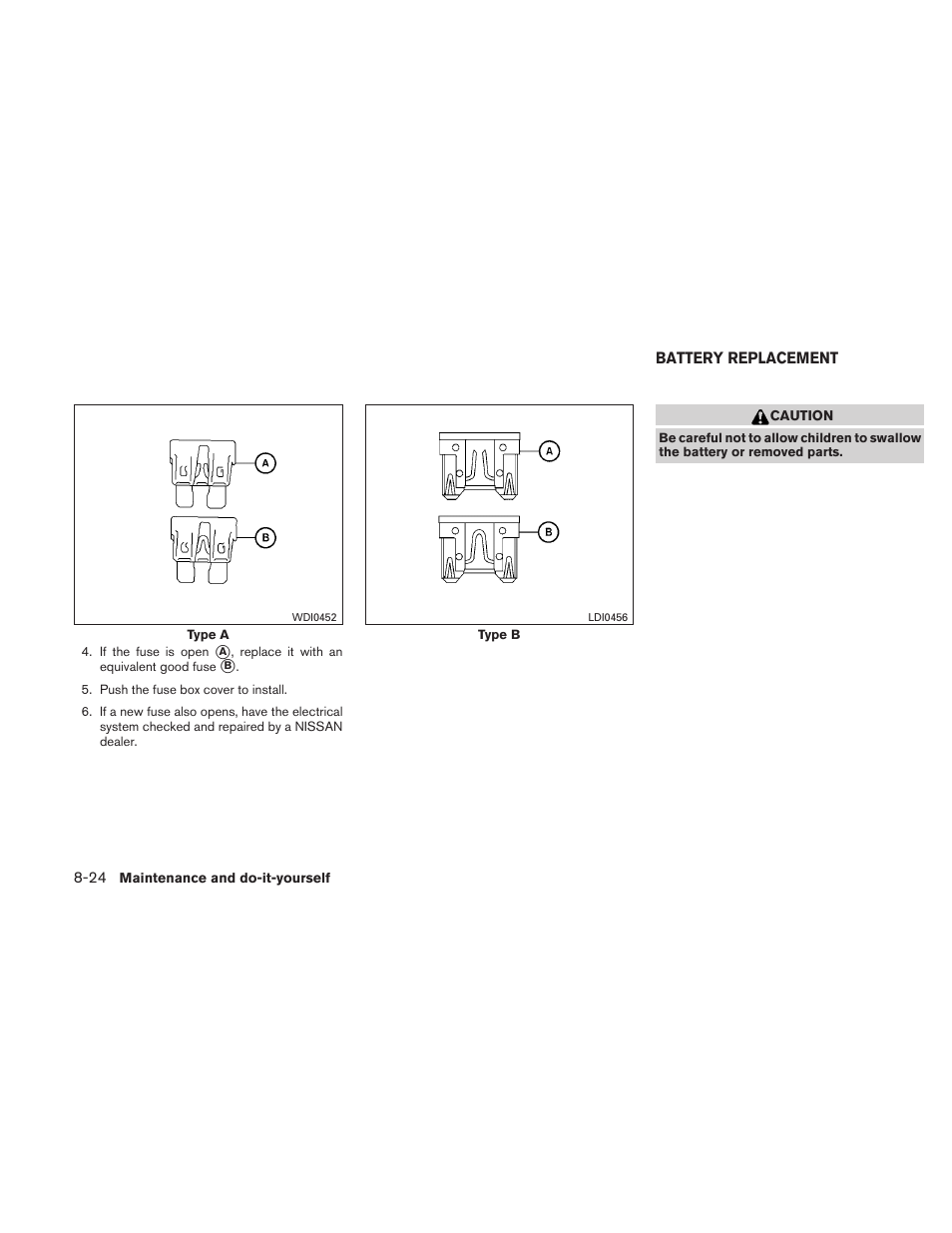 Battery replacement -24 | NISSAN 2010 Maxima - Owner's Manual User Manual | Page 403 / 458
