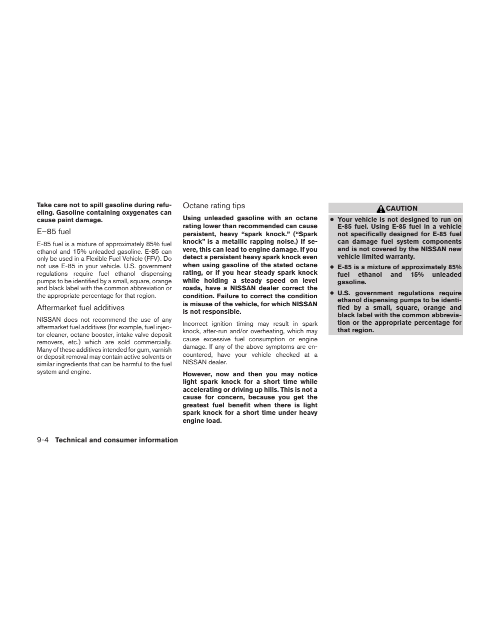 NISSAN 2010 Maxima - Owner's Manual User Manual | Page 425 / 458