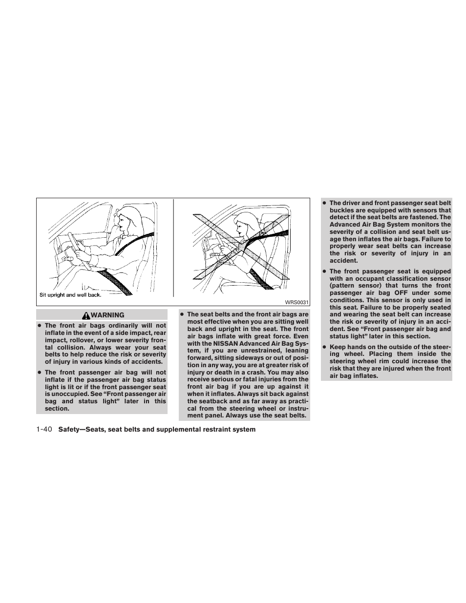 NISSAN 2010 Maxima - Owner's Manual User Manual | Page 57 / 458