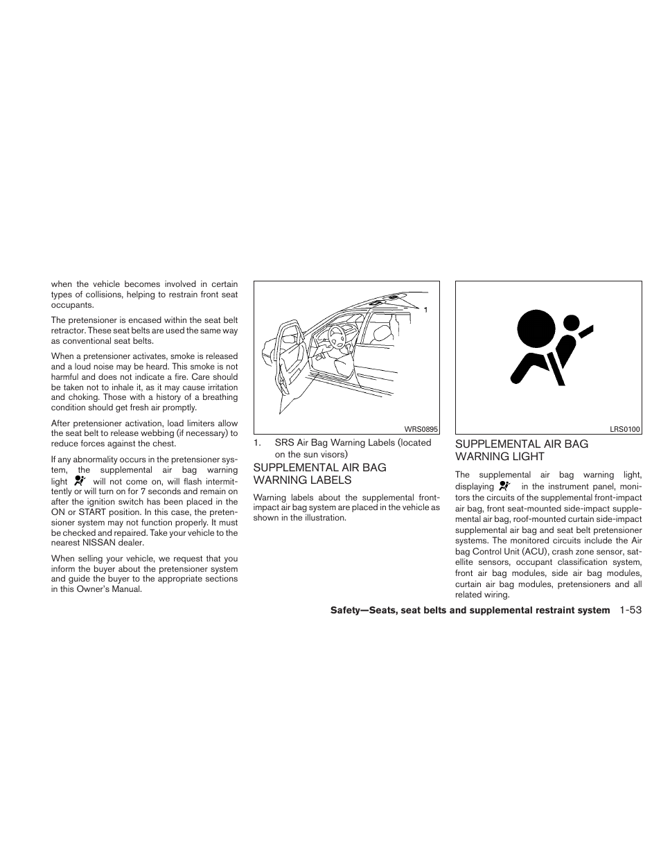 NISSAN 2010 Maxima - Owner's Manual User Manual | Page 70 / 458