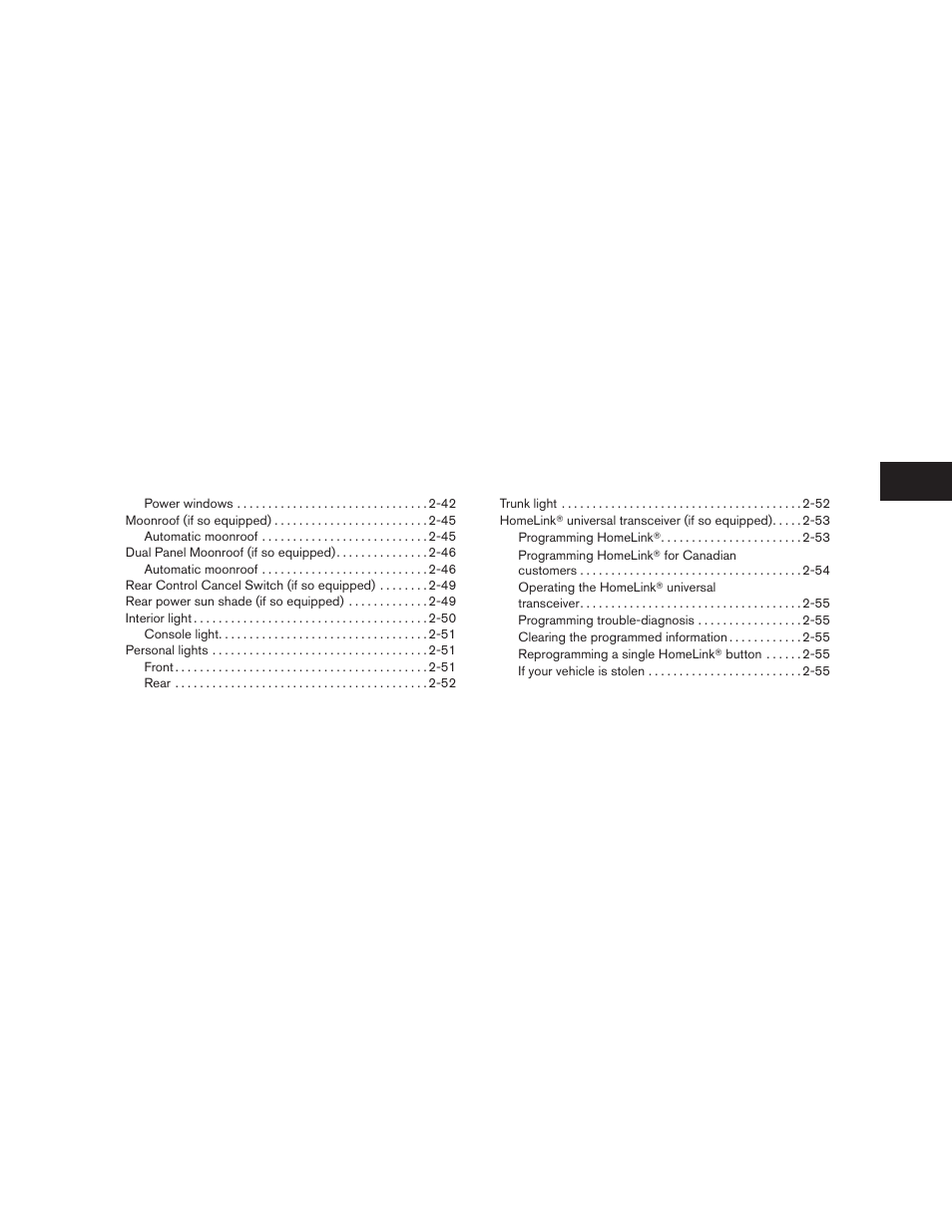 NISSAN 2010 Maxima - Owner's Manual User Manual | Page 74 / 458
