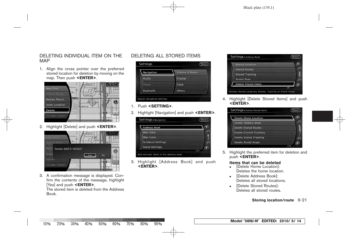 NISSAN 2010 Maxima - Navigation System Owner's Manual User Manual | Page 132 / 241
