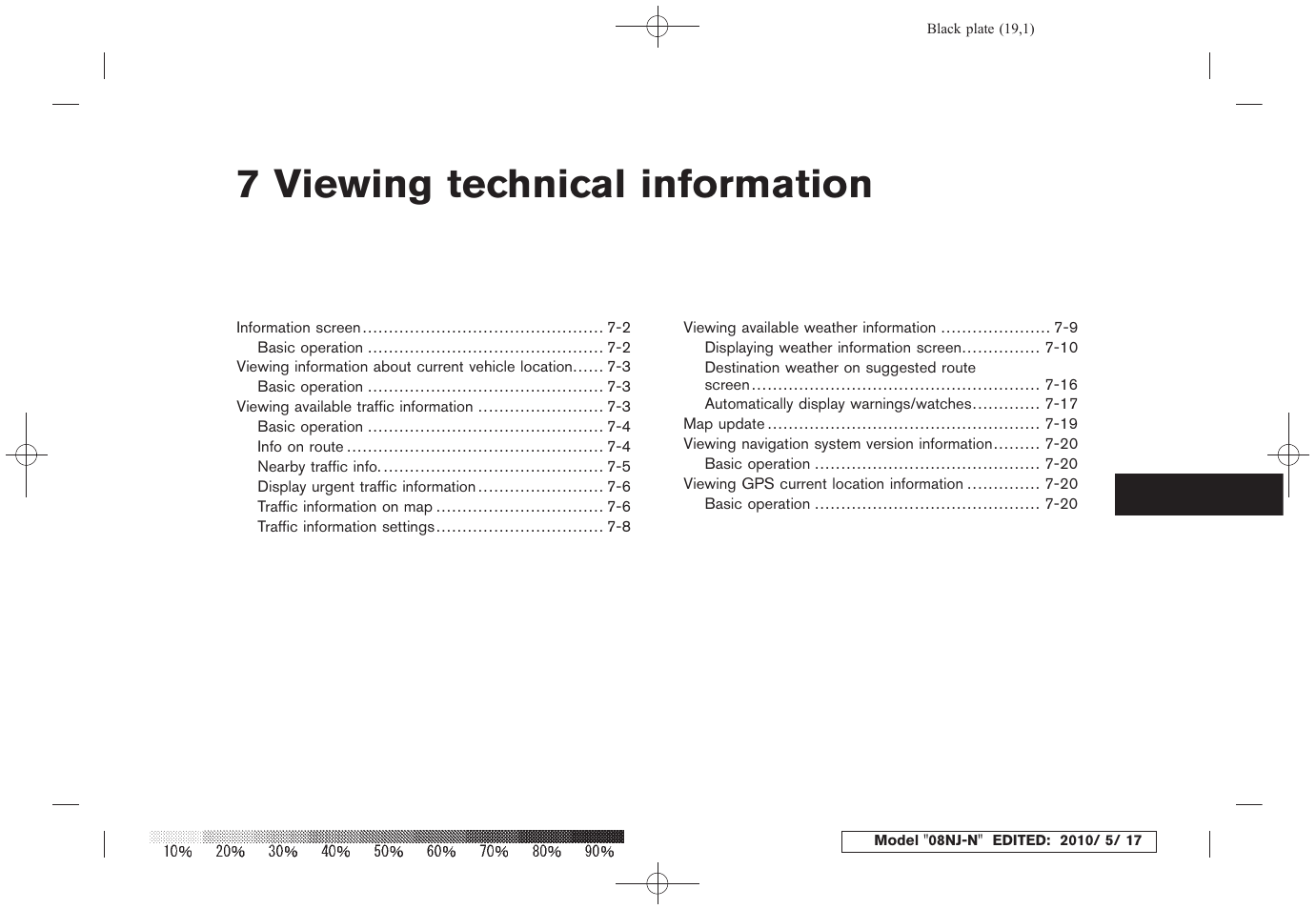 Viewing technical information, 7 viewing technical information | NISSAN 2010 Maxima - Navigation System Owner's Manual User Manual | Page 136 / 241