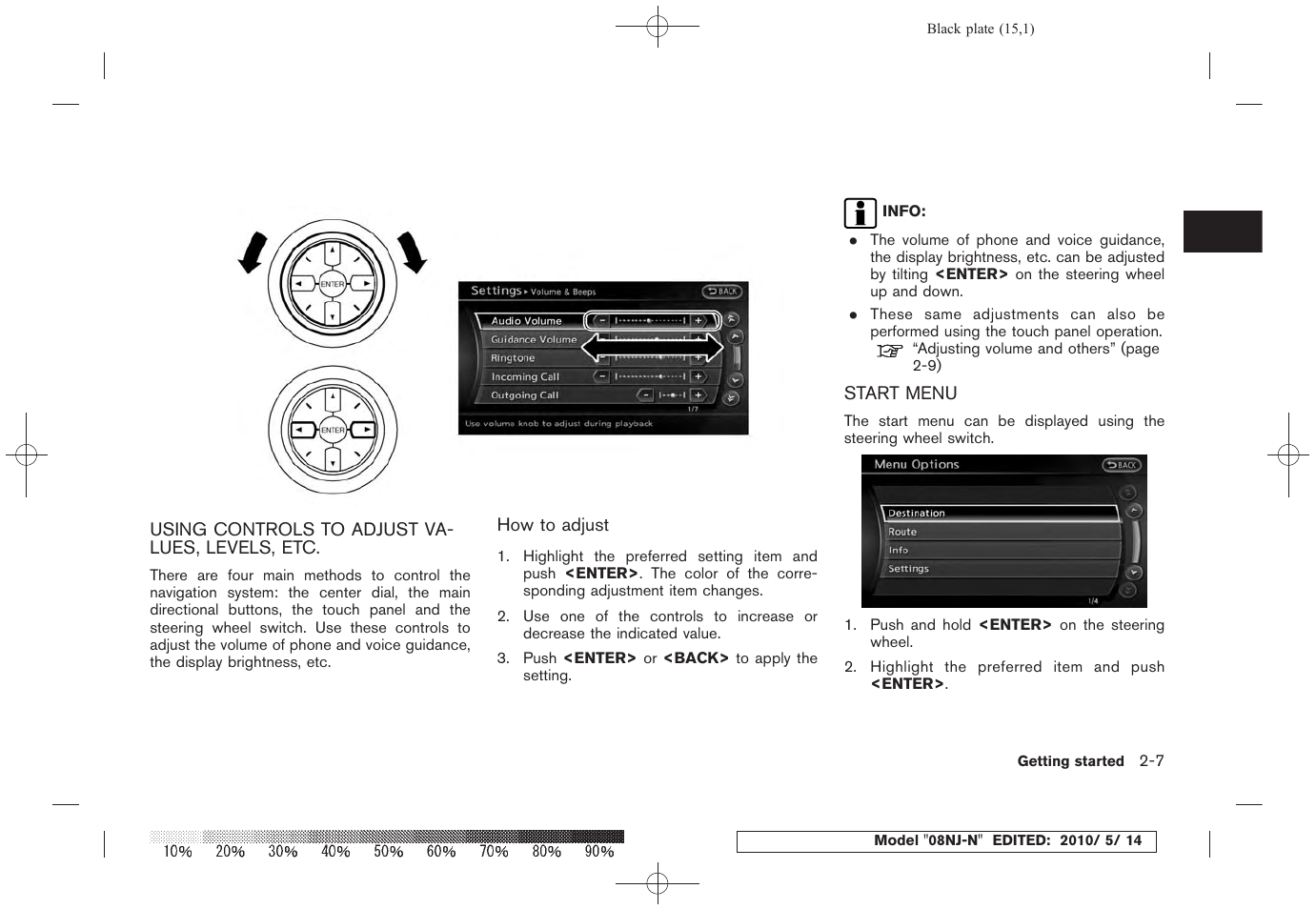 NISSAN 2010 Maxima - Navigation System Owner's Manual User Manual | Page 14 / 241