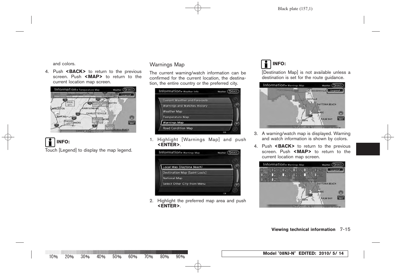 NISSAN 2010 Maxima - Navigation System Owner's Manual User Manual | Page 150 / 241