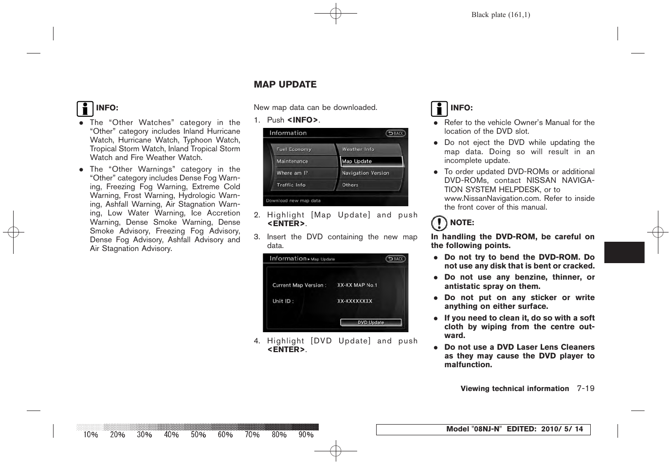 Map update -19 | NISSAN 2010 Maxima - Navigation System Owner's Manual User Manual | Page 154 / 241