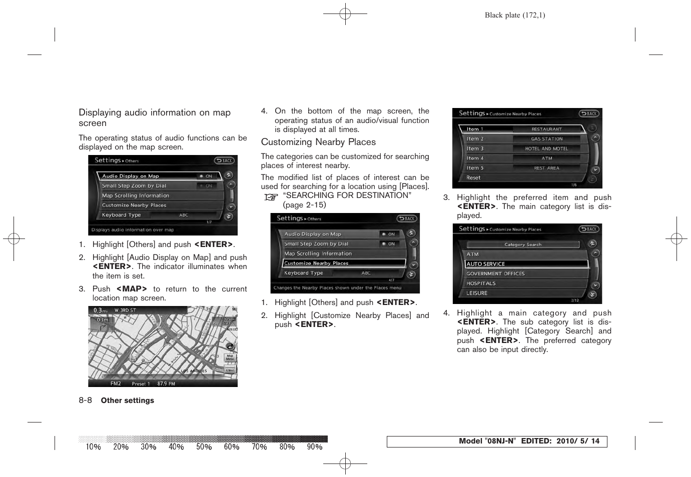 NISSAN 2010 Maxima - Navigation System Owner's Manual User Manual | Page 163 / 241