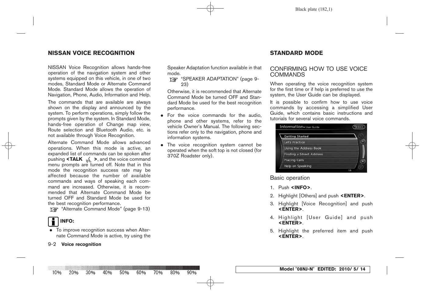 Nissan voice recognition -2 standard mode -2, Confirming how to use voice commands -2 | NISSAN 2010 Maxima - Navigation System Owner's Manual User Manual | Page 171 / 241