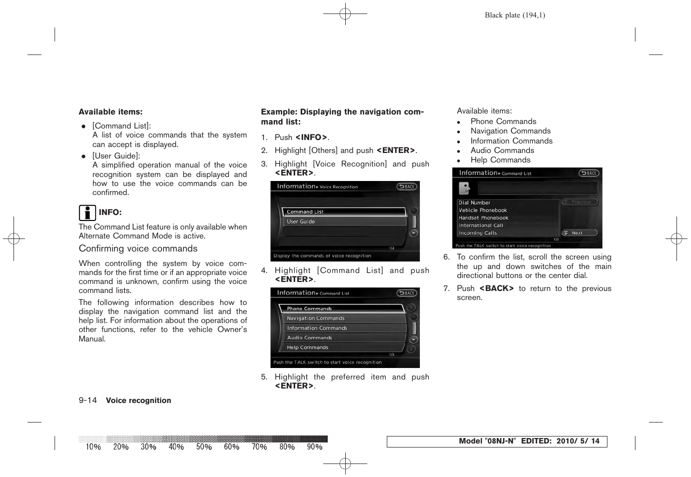 NISSAN 2010 Maxima - Navigation System Owner's Manual User Manual | Page 183 / 241