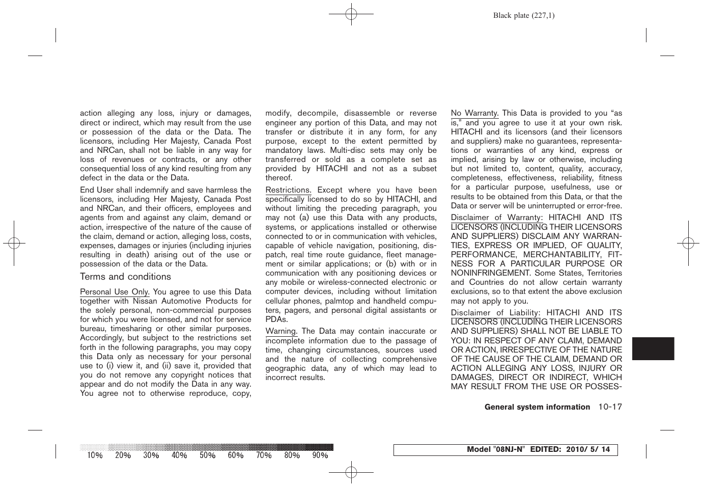 NISSAN 2010 Maxima - Navigation System Owner's Manual User Manual | Page 216 / 241