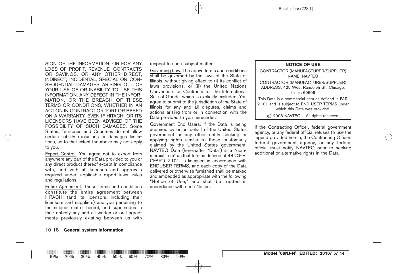 NISSAN 2010 Maxima - Navigation System Owner's Manual User Manual | Page 217 / 241