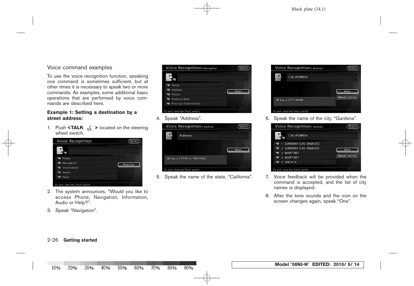 NISSAN 2010 Maxima - Navigation System Owner's Manual User Manual | Page 33 / 241