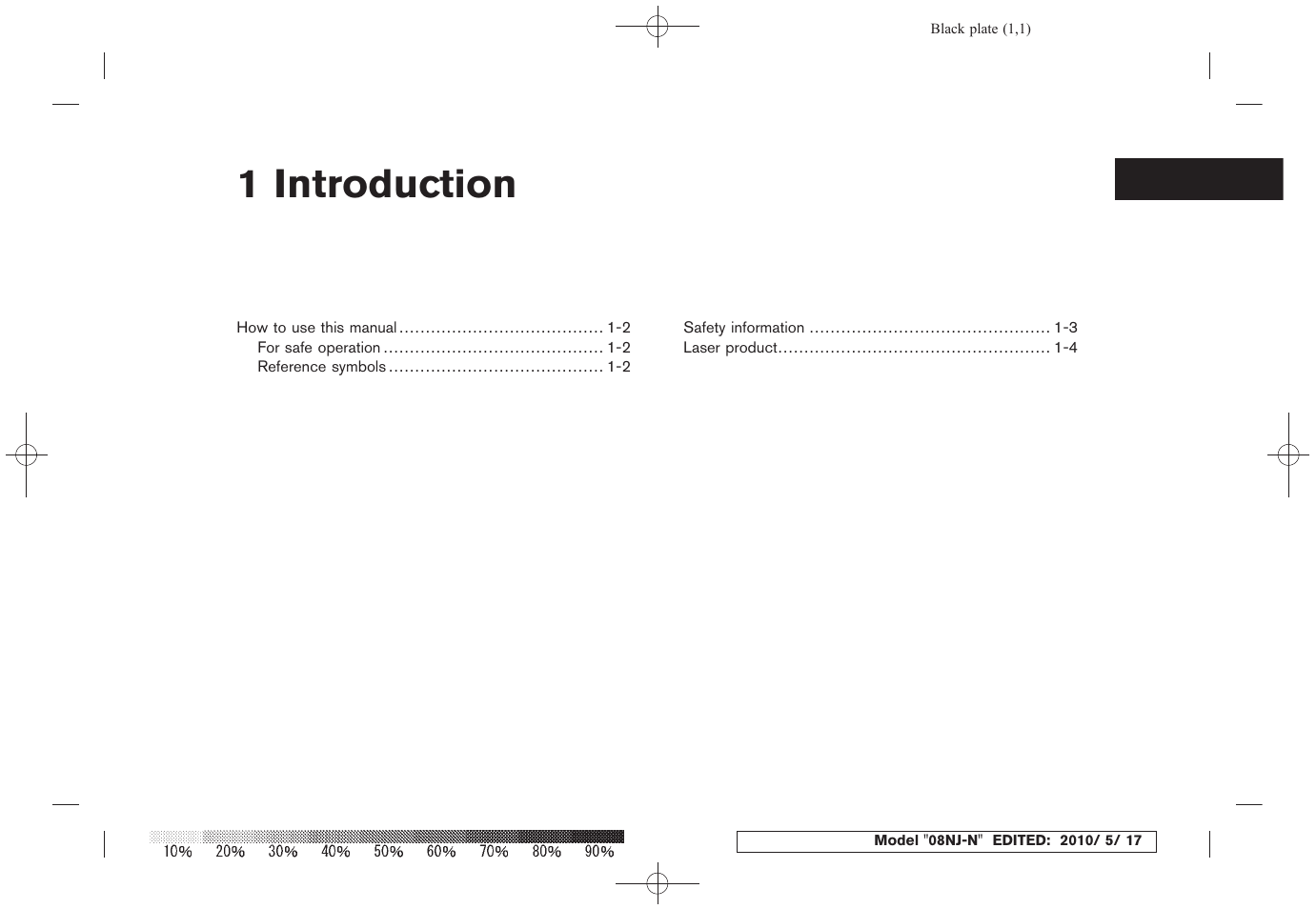 Introduction, 1 introduction | NISSAN 2010 Maxima - Navigation System Owner's Manual User Manual | Page 4 / 241