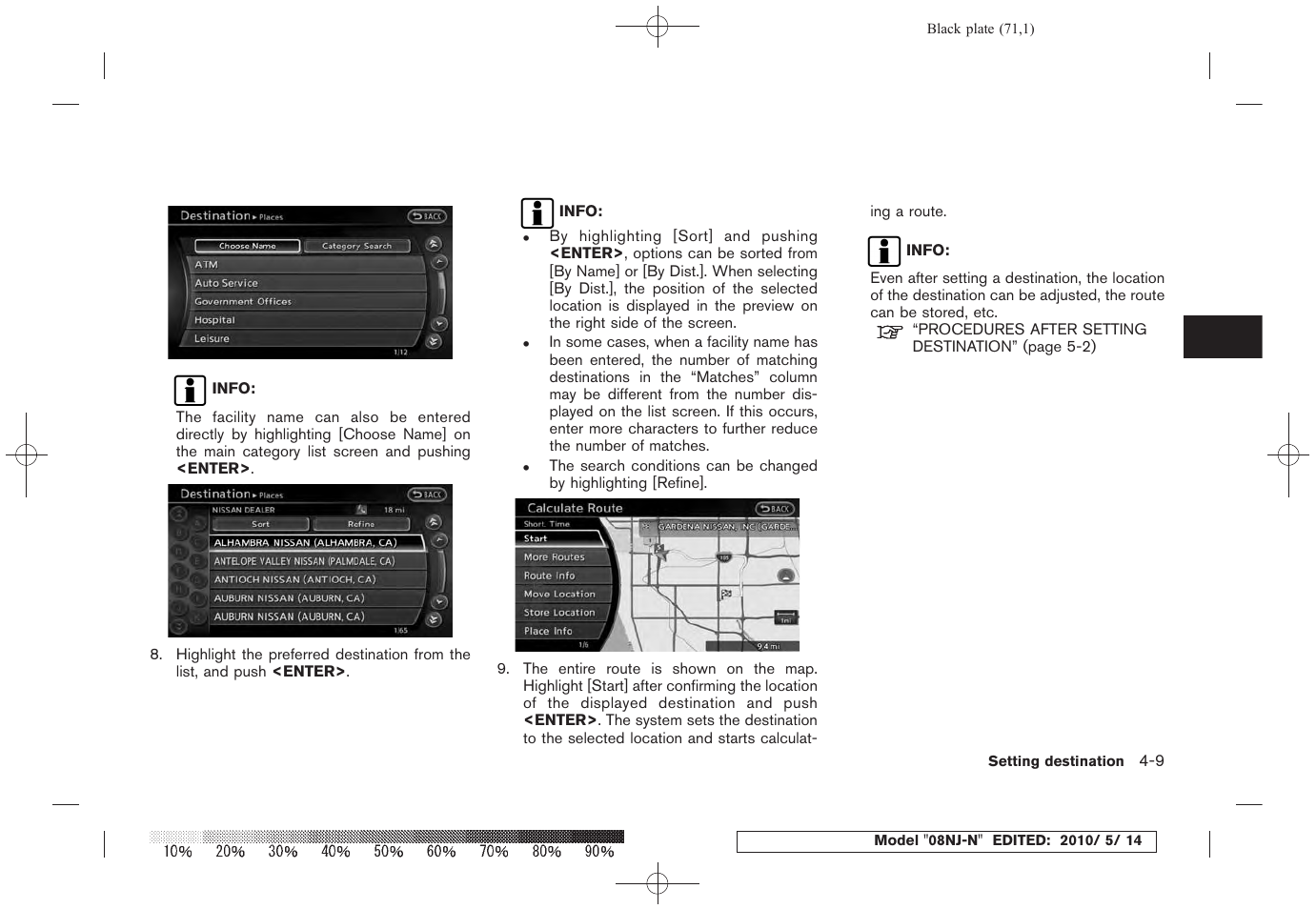 NISSAN 2010 Maxima - Navigation System Owner's Manual User Manual | Page 68 / 241