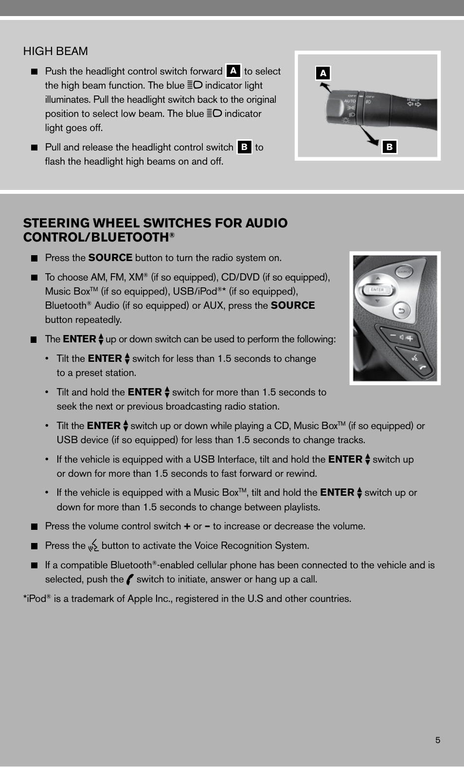 NISSAN 2010 Maxima - Quick Reference Guide User Manual | Page 7 / 48