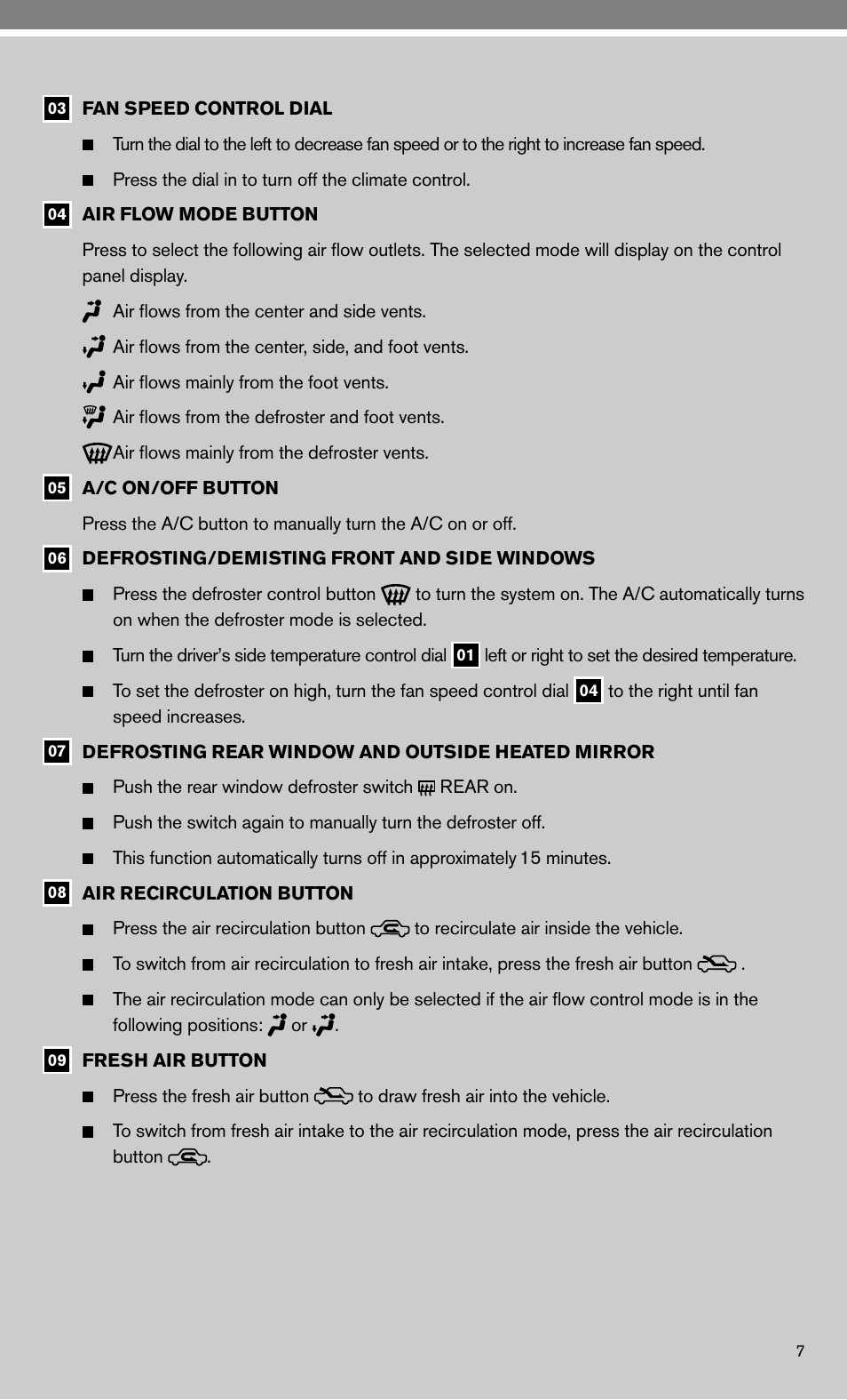 NISSAN 2010 Maxima - Quick Reference Guide User Manual | Page 9 / 48