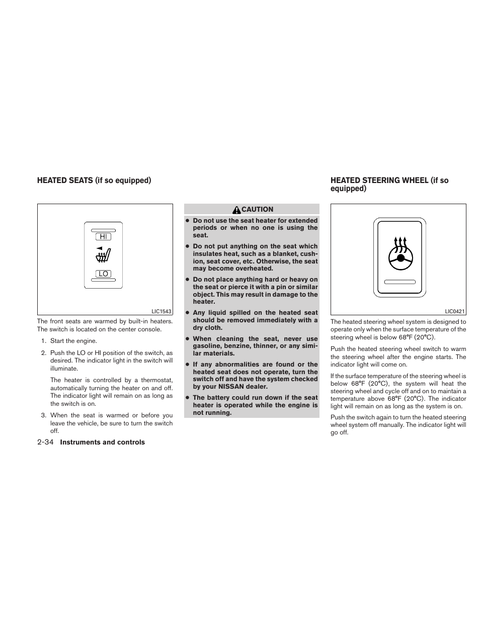 NISSAN 2011 Maxima - Owner's Manual User Manual | Page 105 / 454