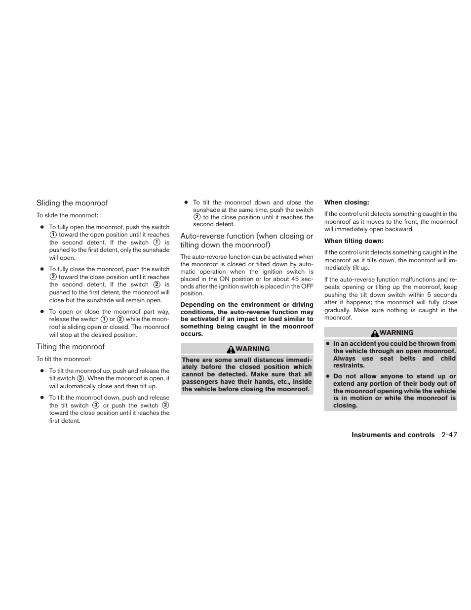 NISSAN 2011 Maxima - Owner's Manual User Manual | Page 118 / 454