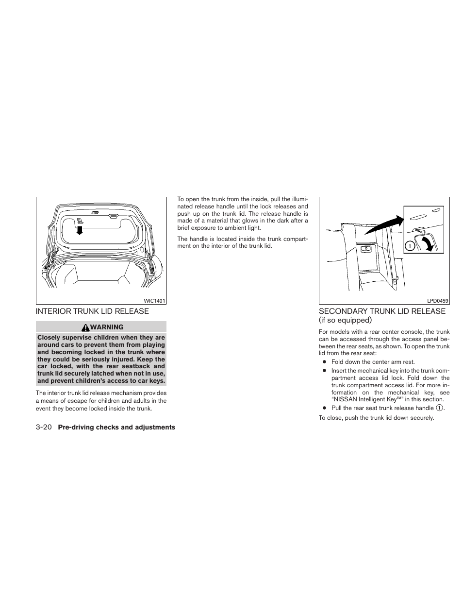 NISSAN 2011 Maxima - Owner's Manual User Manual | Page 147 / 454