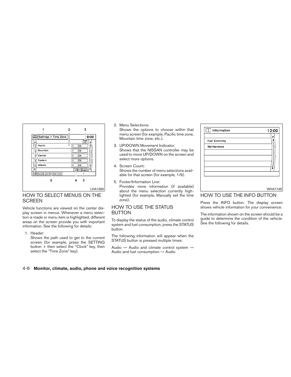 NISSAN 2011 Maxima - Owner's Manual User Manual | Page 165 / 454