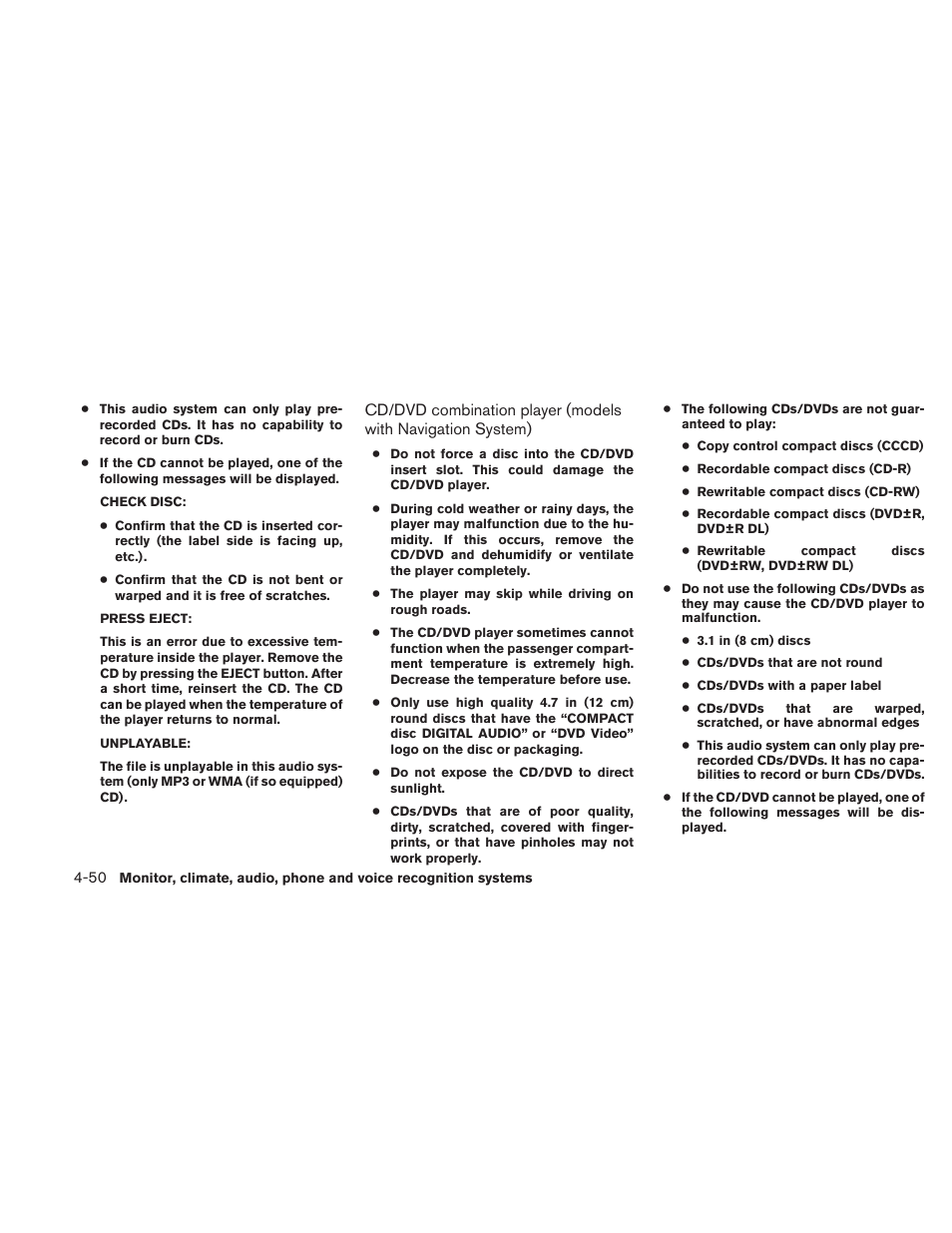 NISSAN 2011 Maxima - Owner's Manual User Manual | Page 209 / 454