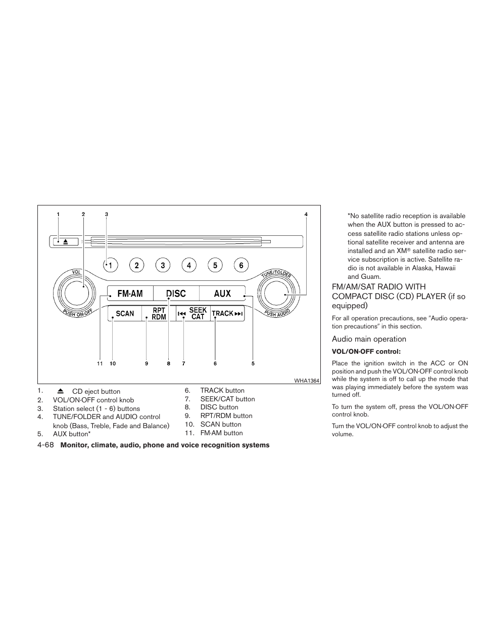 NISSAN 2011 Maxima - Owner's Manual User Manual | Page 227 / 454