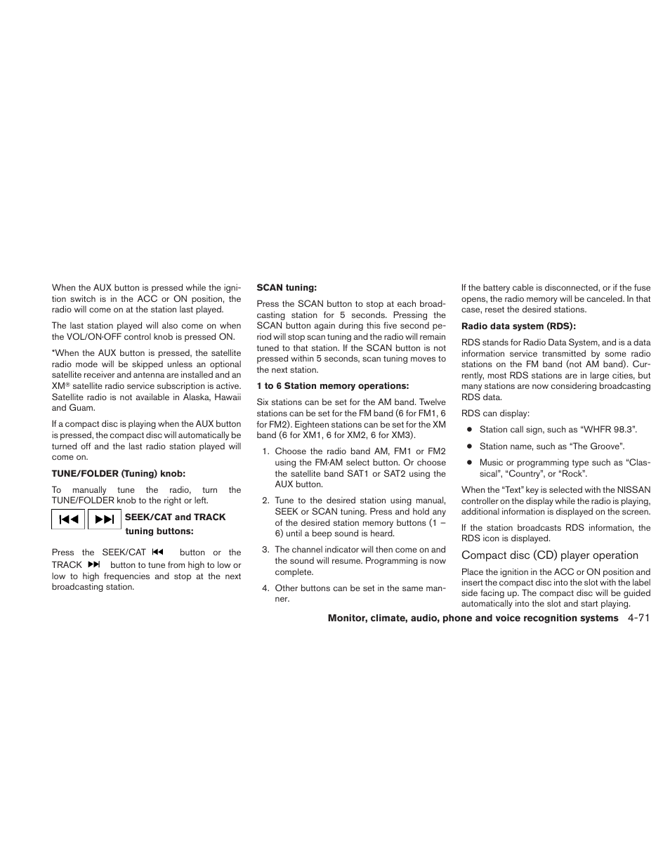 NISSAN 2011 Maxima - Owner's Manual User Manual | Page 230 / 454