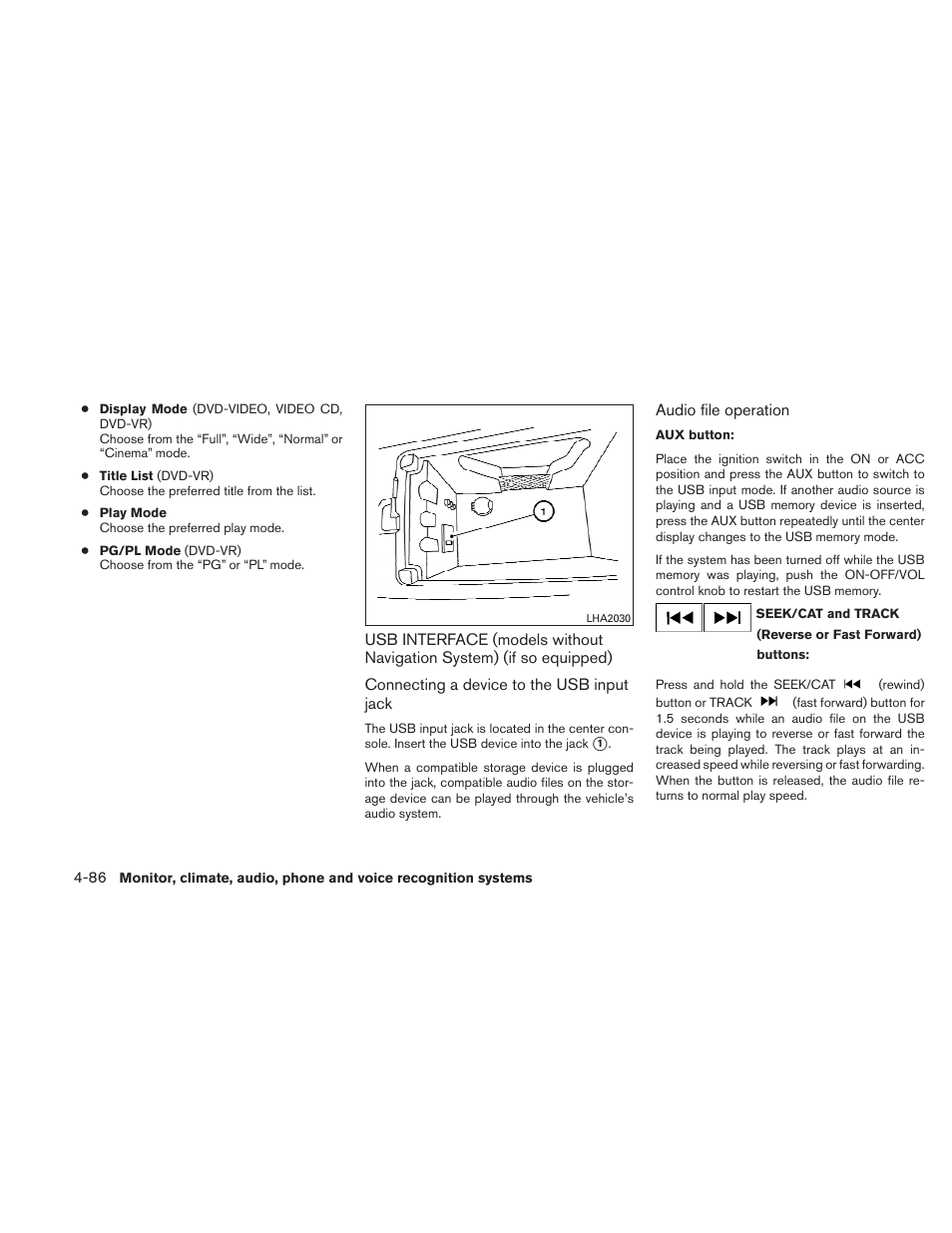 NISSAN 2011 Maxima - Owner's Manual User Manual | Page 245 / 454