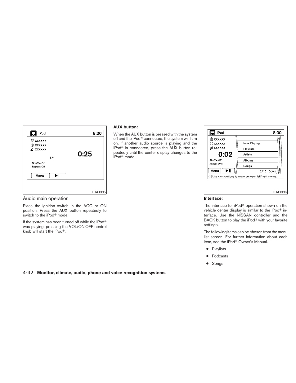 NISSAN 2011 Maxima - Owner's Manual User Manual | Page 251 / 454