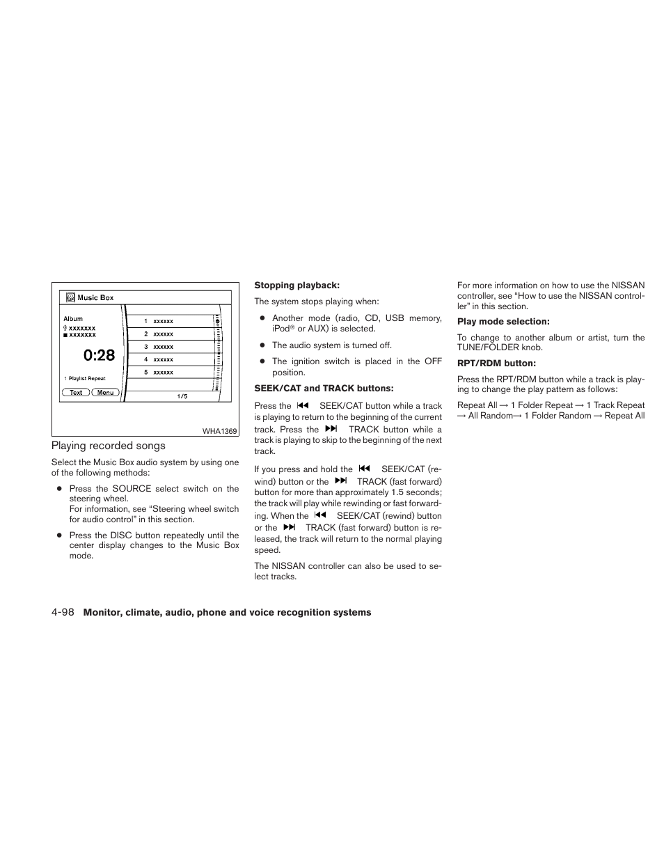 NISSAN 2011 Maxima - Owner's Manual User Manual | Page 257 / 454