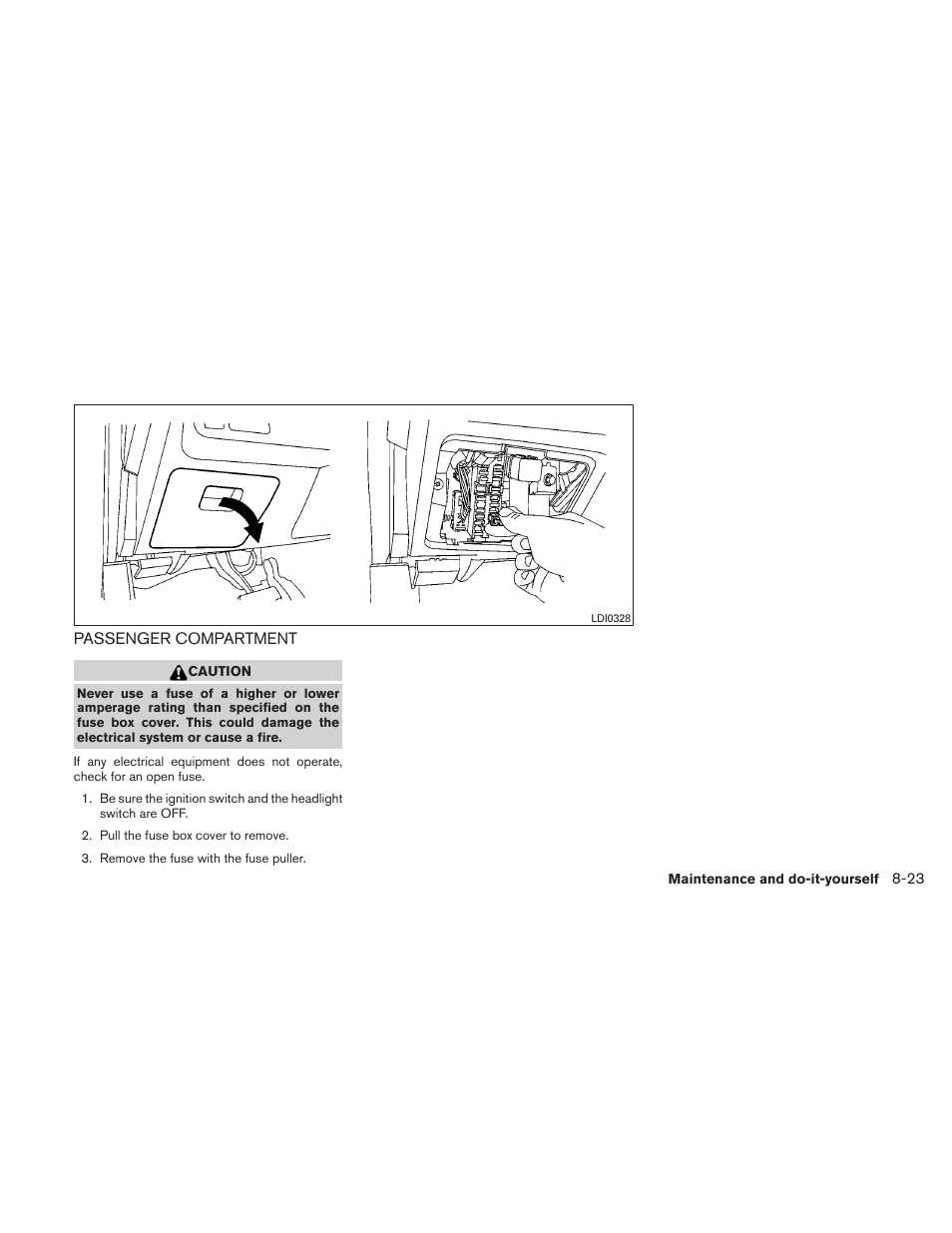 Passenger compartment -23 | NISSAN 2011 Maxima - Owner's Manual User Manual | Page 396 / 454