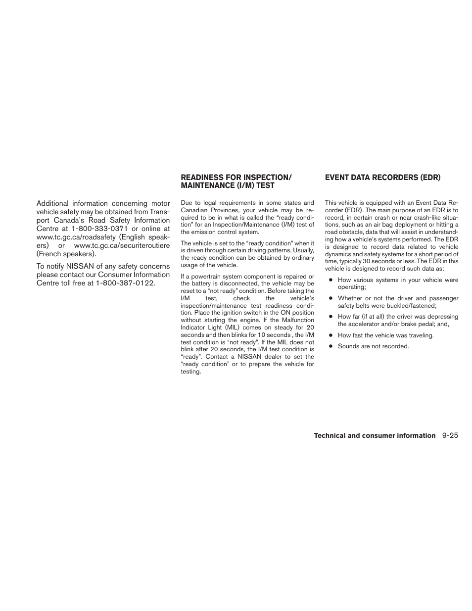 NISSAN 2011 Maxima - Owner's Manual User Manual | Page 442 / 454