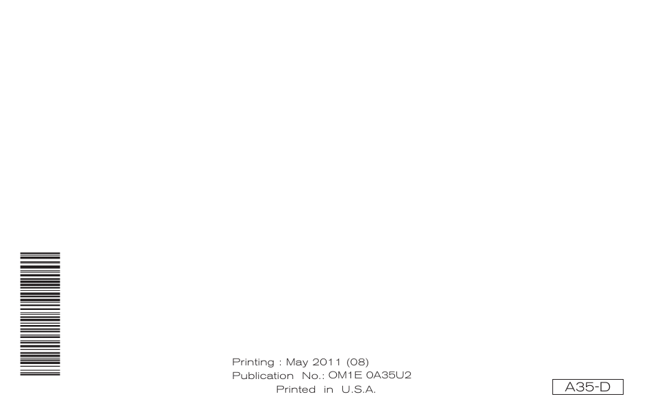 Ma x i ma | NISSAN 2011 Maxima - Owner's Manual User Manual | Page 454 / 454