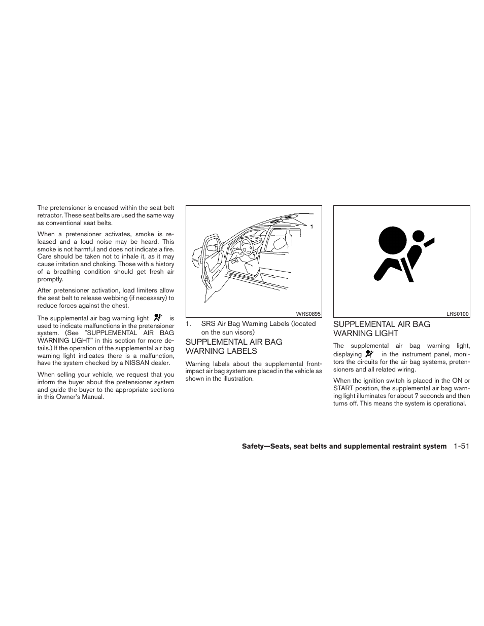 NISSAN 2011 Maxima - Owner's Manual User Manual | Page 68 / 454