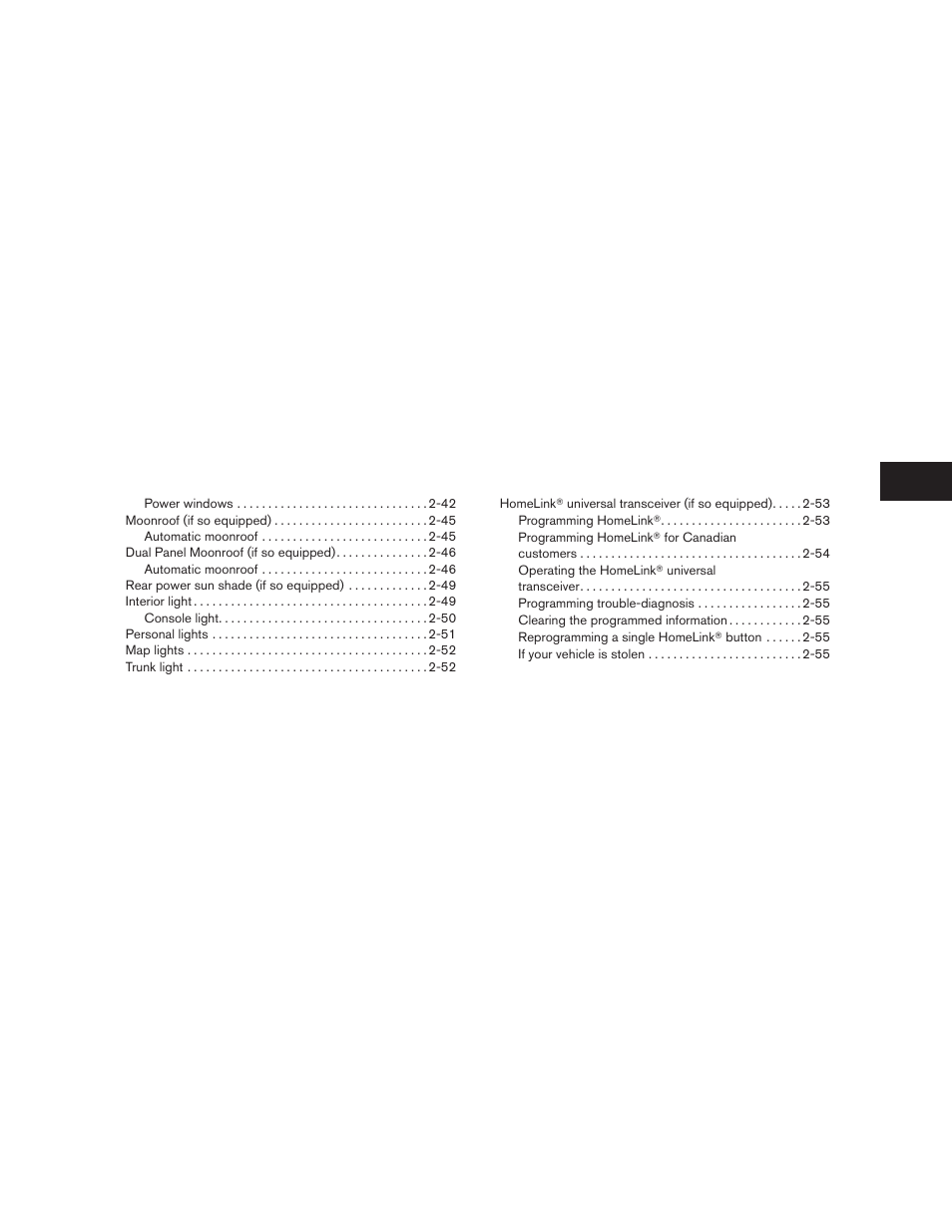 NISSAN 2011 Maxima - Owner's Manual User Manual | Page 72 / 454