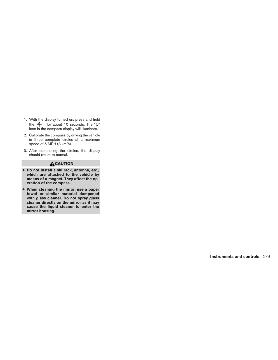 NISSAN 2011 Maxima - Owner's Manual User Manual | Page 80 / 454