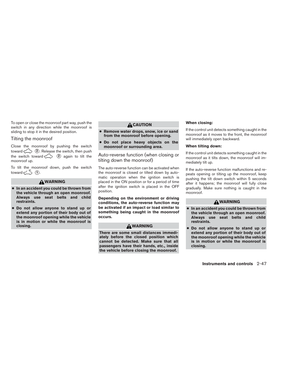 NISSAN 2012 Maxima - Owner's Manual User Manual | Page 118 / 450