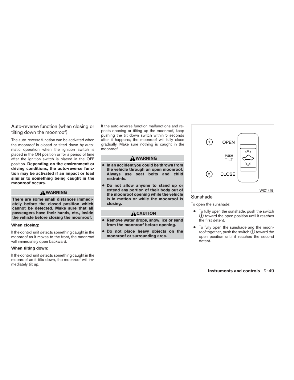 NISSAN 2012 Maxima - Owner's Manual User Manual | Page 120 / 450
