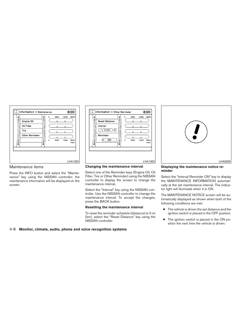 NISSAN 2012 Maxima - Owner's Manual User Manual | Page 169 / 450