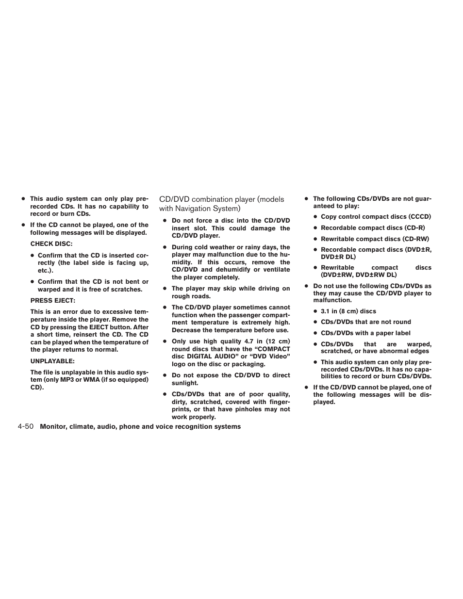 NISSAN 2012 Maxima - Owner's Manual User Manual | Page 211 / 450