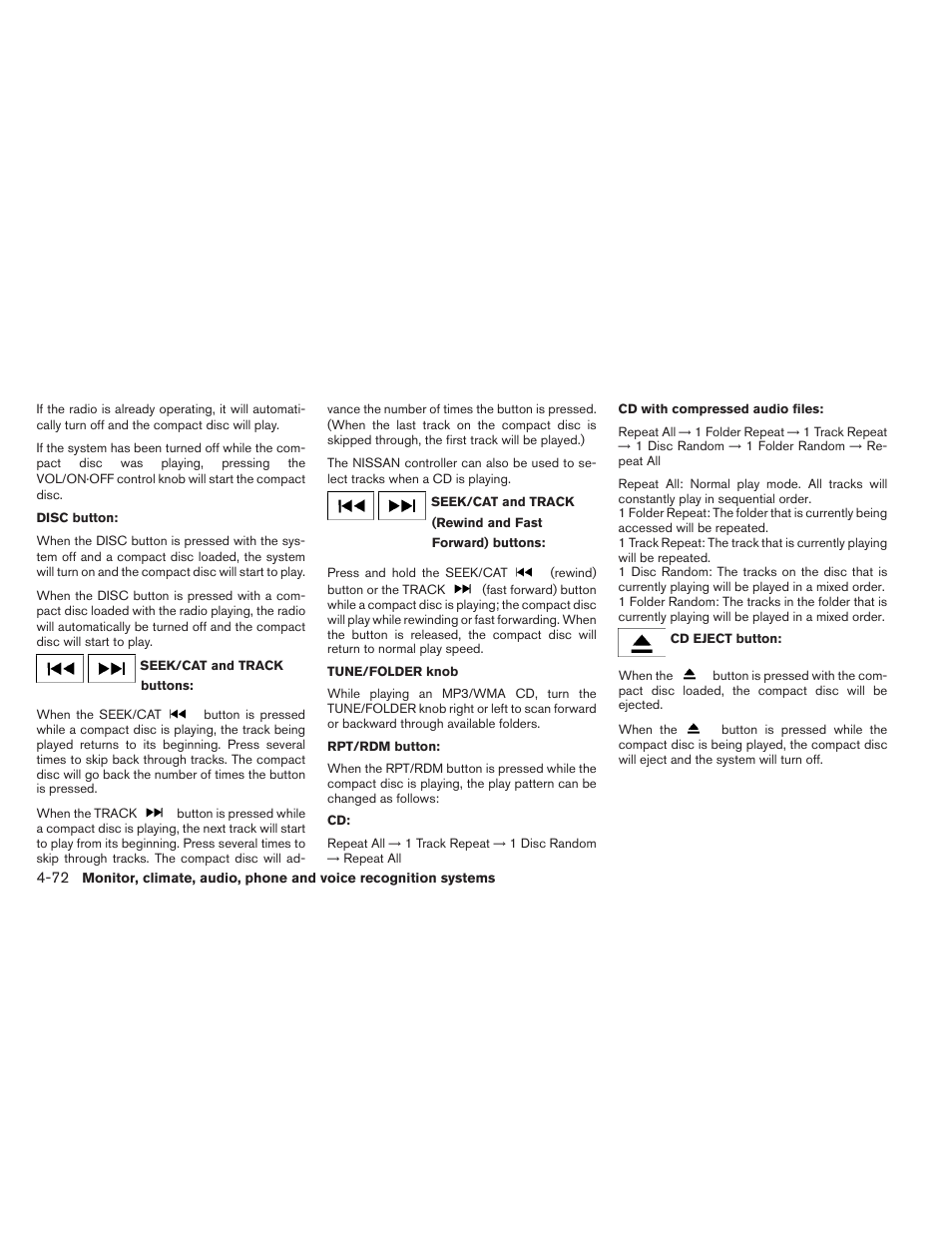 NISSAN 2012 Maxima - Owner's Manual User Manual | Page 233 / 450