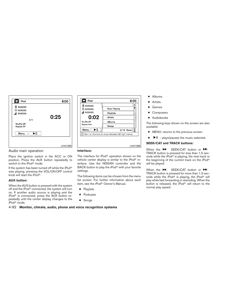 NISSAN 2012 Maxima - Owner's Manual User Manual | Page 253 / 450