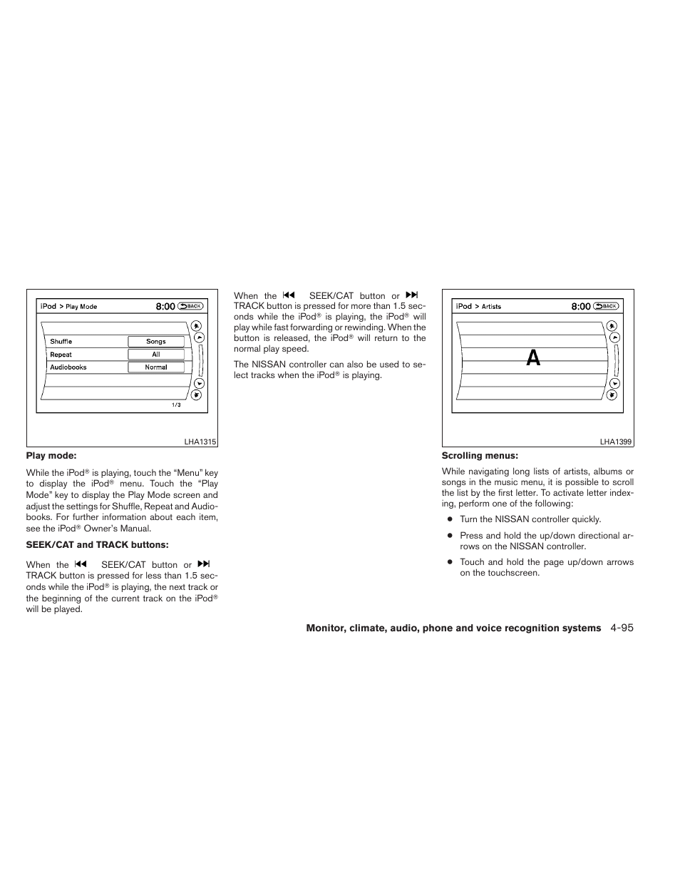 NISSAN 2012 Maxima - Owner's Manual User Manual | Page 256 / 450