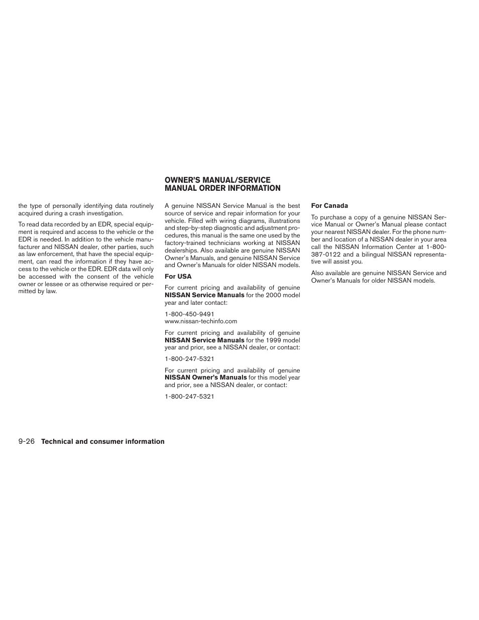 NISSAN 2012 Maxima - Owner's Manual User Manual | Page 441 / 450