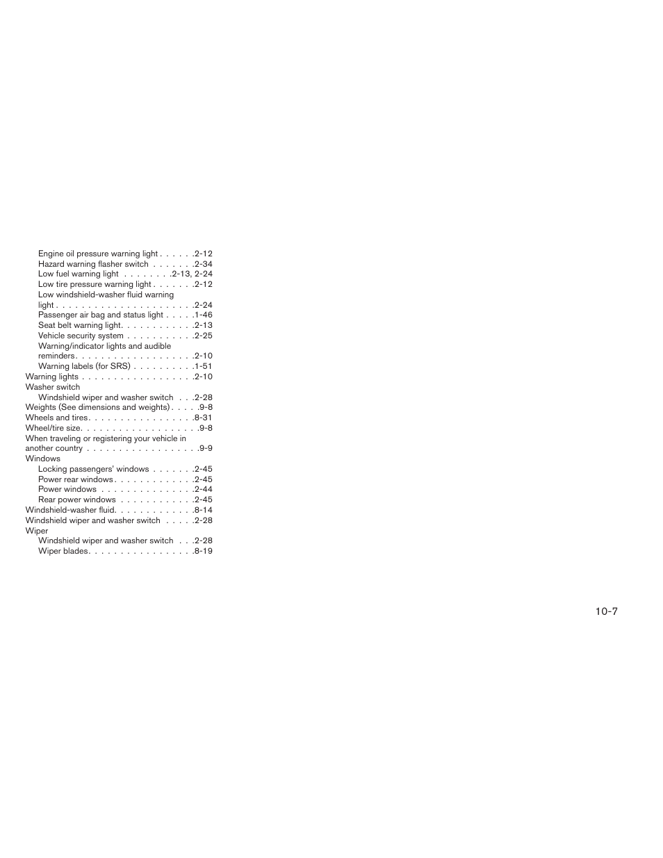 NISSAN 2012 Maxima - Owner's Manual User Manual | Page 448 / 450