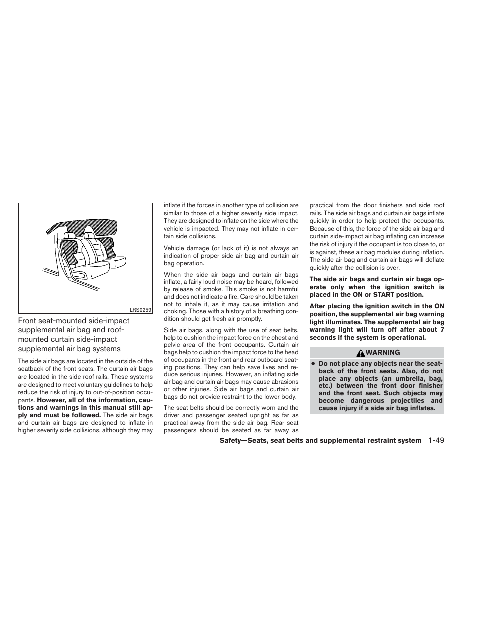 NISSAN 2012 Maxima - Owner's Manual User Manual | Page 66 / 450