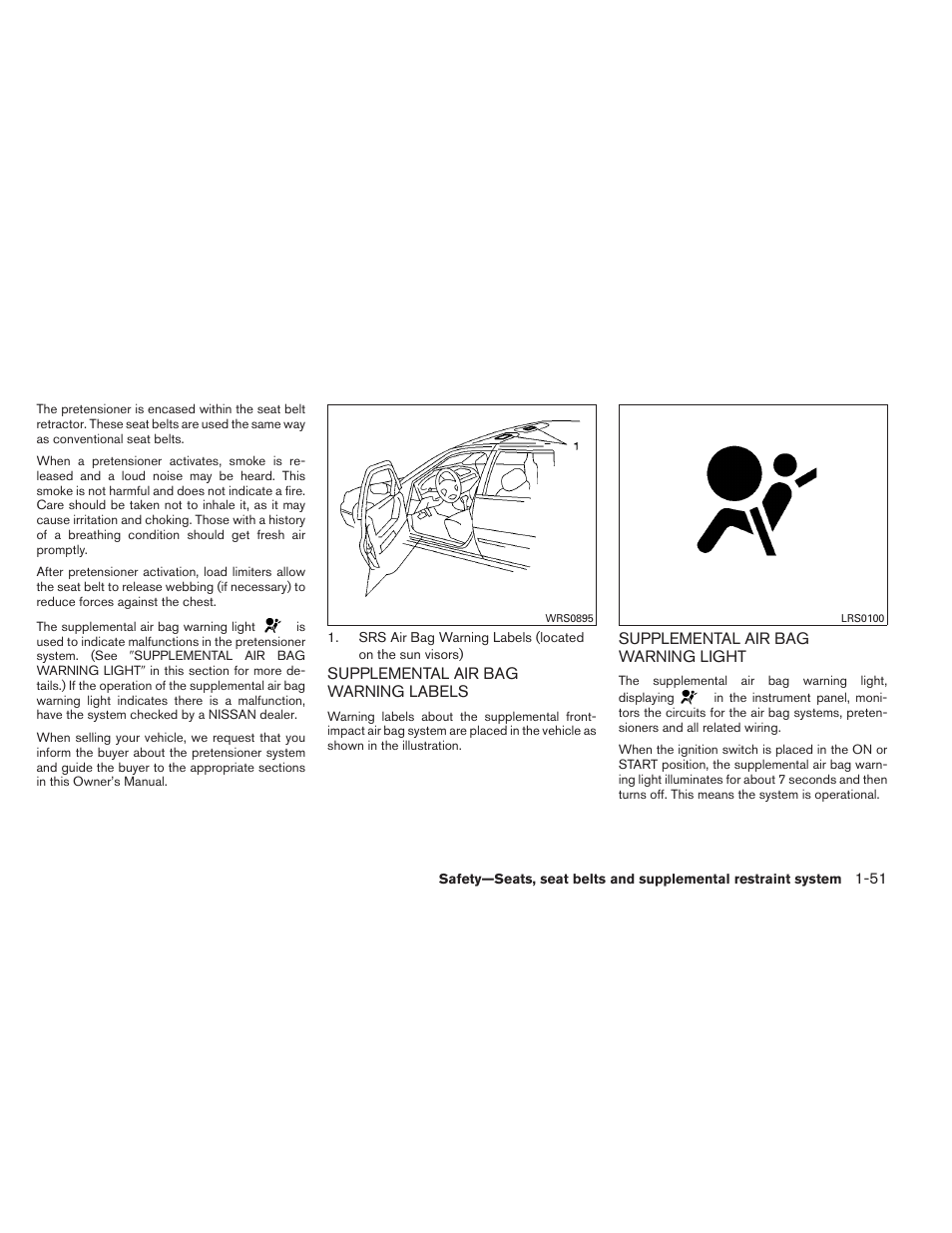 NISSAN 2012 Maxima - Owner's Manual User Manual | Page 68 / 450