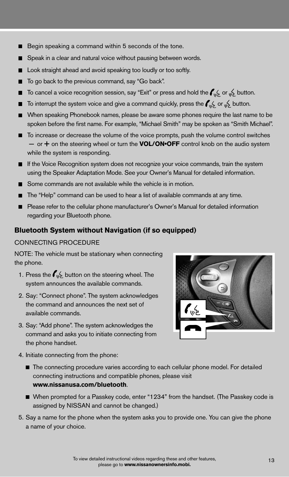 NISSAN 2012 Maxima - Quick Reference Guide User Manual | Page 15 / 20